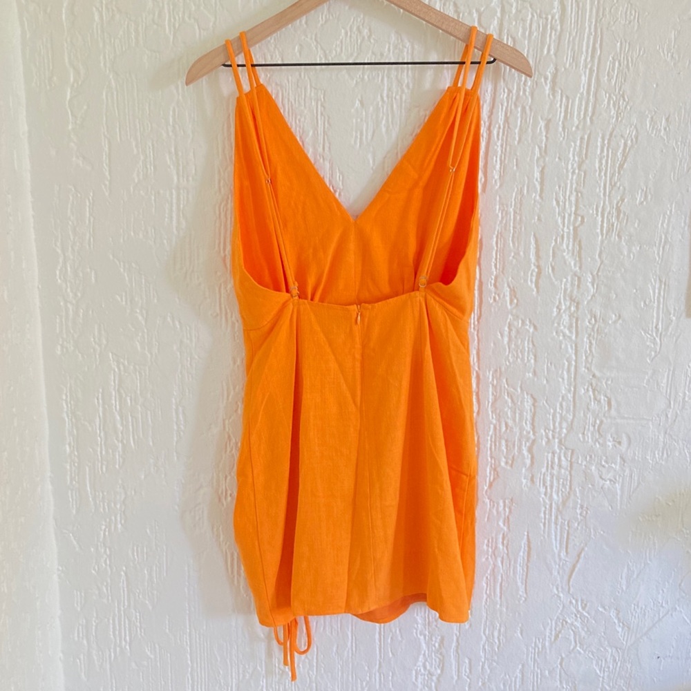 Vici Bright Orange Mini Dress Size Small - Picture 7 of 10